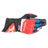 ALPINESTARS Honda GP Pro R3 Gloves - Black/Bright Red/Blue - 2XL 3556223-1317-2X